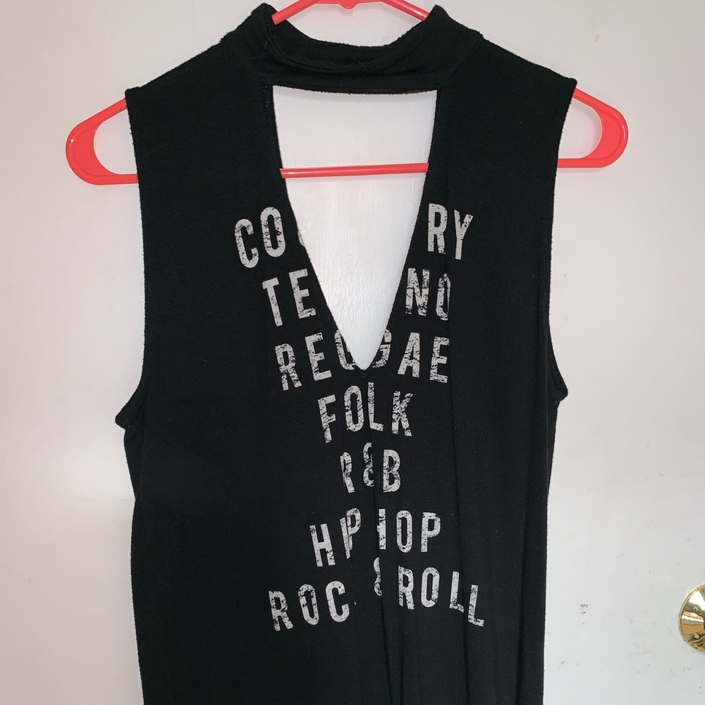 Express deep v neck collar tank